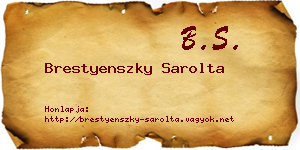 Brestyenszky Sarolta névjegykártya